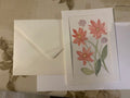 Watercolor Flowers Blank Card